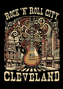 Cleveland Rock 'n' Roll City Guitar