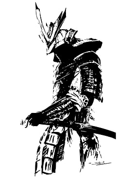 Samurai Warrior with Sword