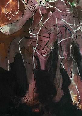 Abstract figures in motion