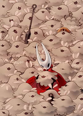 Hornet surrounded by cute creatures