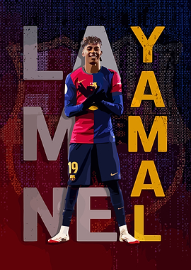 Lamine Yamal FC Barcelona Poster