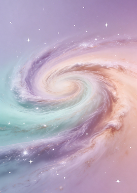 Swirling Galaxy with Stars
