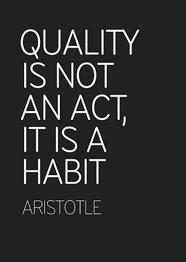 Aristotle Quote on Quality