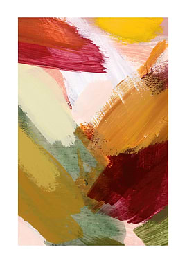 Abstract Brushstroke Painting