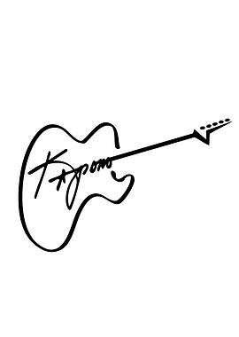 Guitar with Signature
