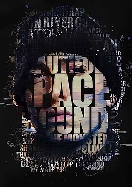 Text Art Portrait of a Person