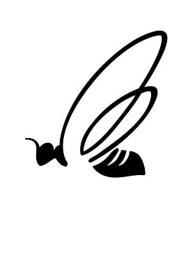Stylized Bee Illustration