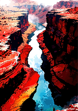 Vibrant Grand Canyon Landscape