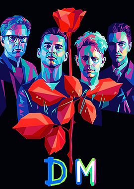 Depeche Mode WPAP Portrait