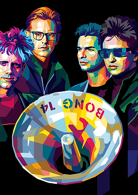 U2 Pop Art Portrait