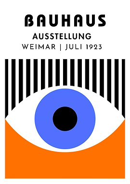 Bauhaus Exhibition Weimar 1923 Poster