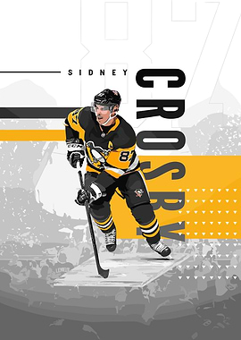 Sidney Crosby Hockey Illustration