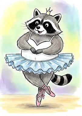 Ballet Raccoon Princess