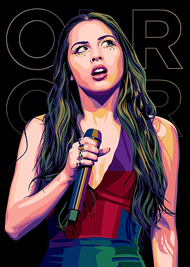 Olivia Rodrigo Pop Art Portrait