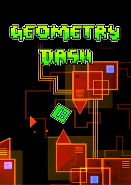 Geometry Dash Game Art