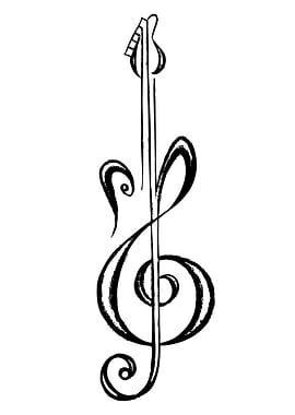 Guitar Treble Clef Fusion