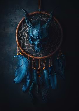 Demonic Skull Dreamcatcher