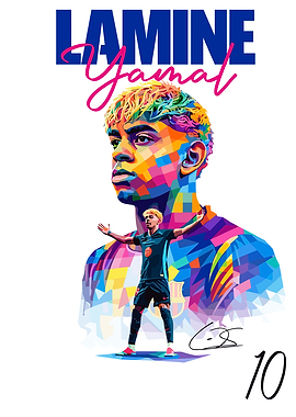 Lamine Yamal Pop Art Portrait