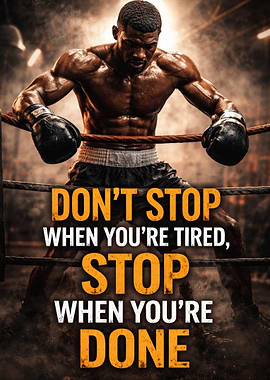 Boxer's Motivational Quote