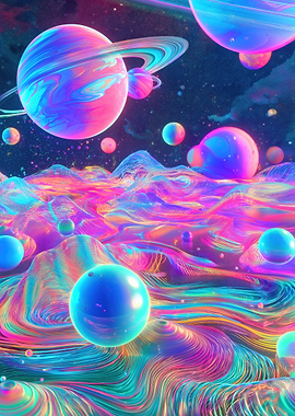 Psychedelic Cosmic Landscape
