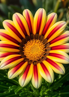 Vibrant Gazania Flower Close-Up