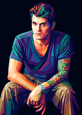 John Mayer Pop Art Portrait