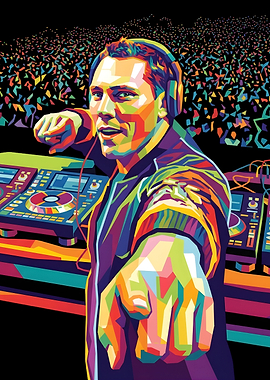 DJ Tiesto Wpap Pop Art
