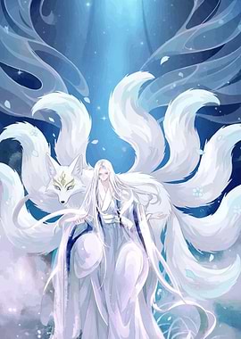 Nine-Tailed Fox Spirit and Humanoid