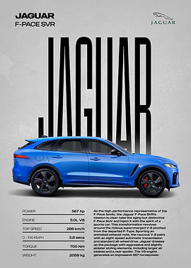 Jaguar F-Pace SVR Poster