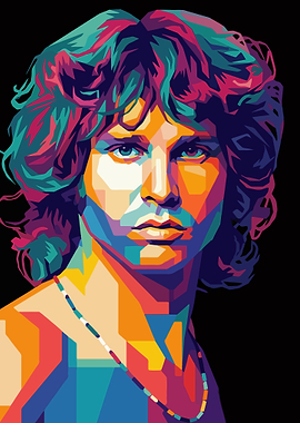 Jim Morrison Pop Art Portrait