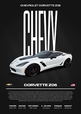 Chevrolet Corvette Z06 Car Poster