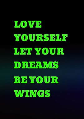 Inspirational Quote on Dark Background