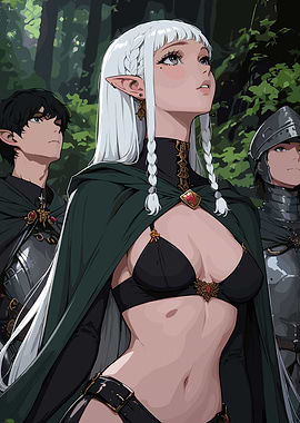 Fantasy Elves in Forest Armor