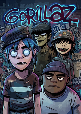 Gorillaz Band Poster