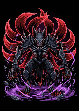 Nine-Tailed Fox Demon Warrior