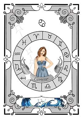 Cancer Zodiac Card