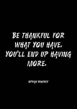 Oprah Winfrey quote on gratitude