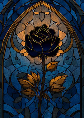 Stained Glass Rose Window
