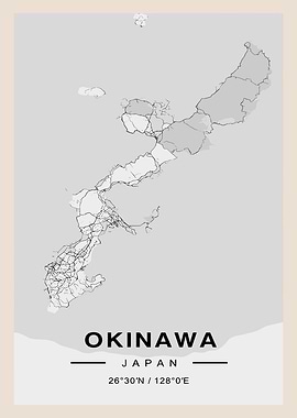 Okinawa Japan Map
