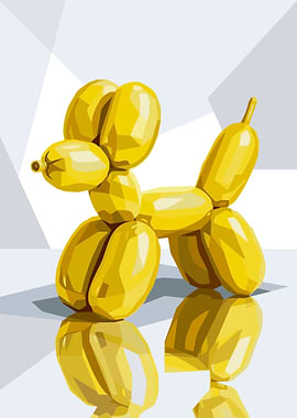 Yellow Balloon Dog ]