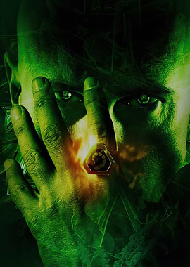 Scorpion Ring on Hand