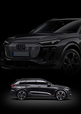 Dark Audi SQ6 e-tron 2025