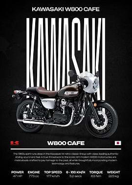 Kawasaki W800 Cafe Motorcycle
