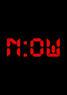 Digital 'NOW' Text Art