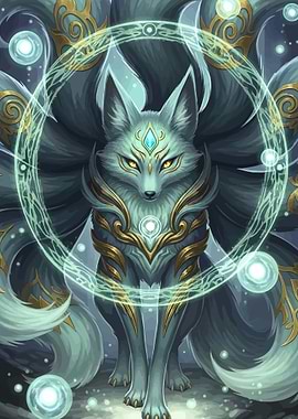 Mystical Nine-Tailed Fox Spirit