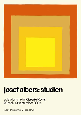 Josef Albers Studien Poster, Bauhaus Abstract Squares Print, Minimalist Geometric Wall Art