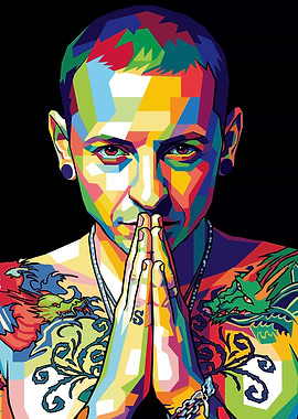 Chester Bennington Pop Art Portrait
