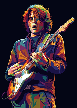 John Mayer Playing Guitar