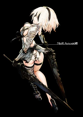 Nier: Automata 2B with Swords