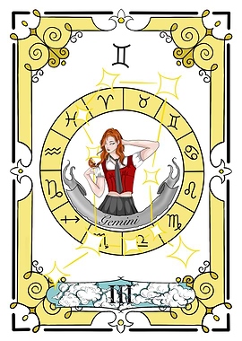 Zodiac Gemini Card